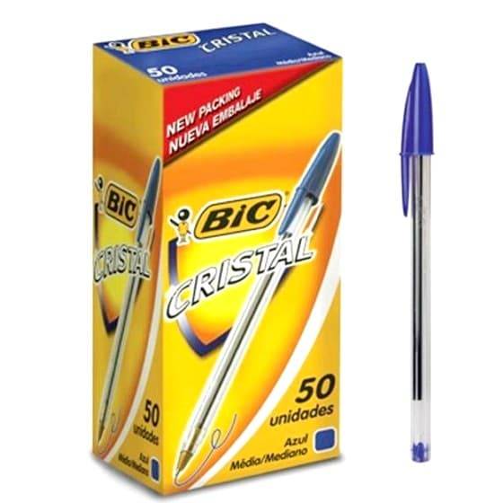 Boligrafo Bic Cristal Azul X 50 U.