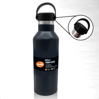 Botella Termica De Acero Inoxidable Make 500 Ml