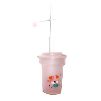 Vaso Infantil Con Tapa De Bombilla