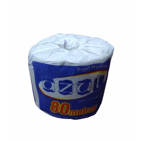 Papel Higienico Azul 80 Mts X 40 Un