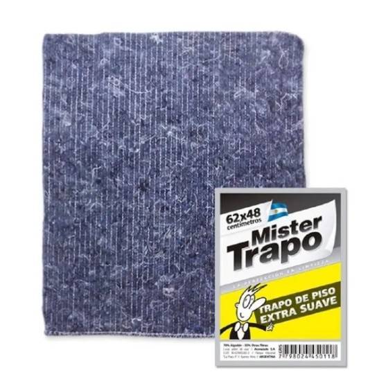 Trapo Mr Trapo Gris 62 X 48 Primera