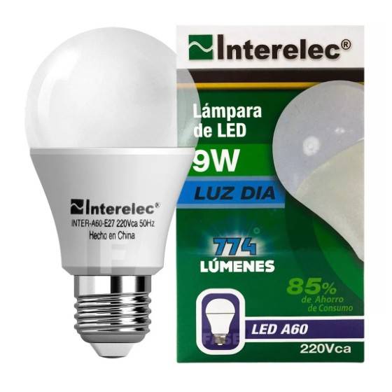 Lampara Interelec Led   9 W