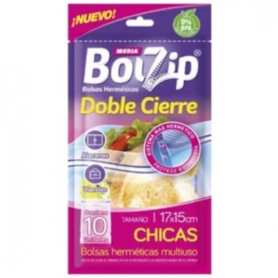 Bolsa Hermetica Doble Cierre 17X15 Cm 10 Un