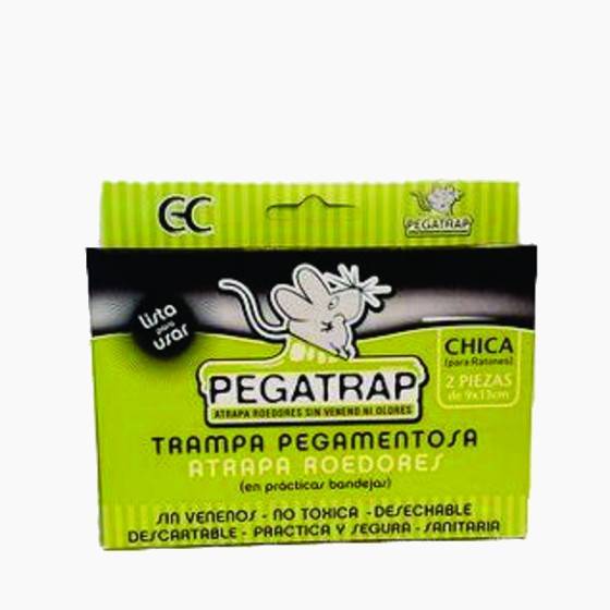 Raticida Pegatrap 2 Un (Chica) Pegamento 9 X 13 Cm