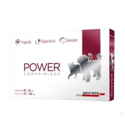 Tableta Masticable Power   5-10 Kg Pulguicida (Perro Y Gato)