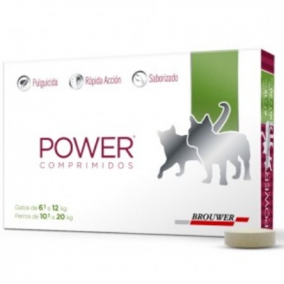 Tableta Masticable Power 10-20 Kg Pulguicida (Perro Y Gato)