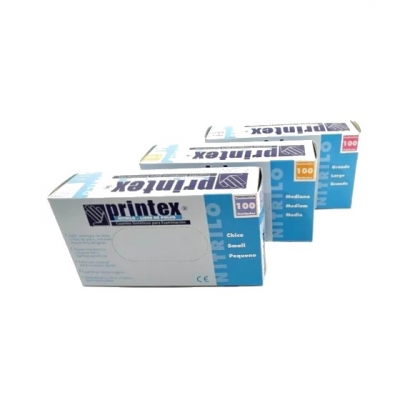Guante Nitrilo X 100 Un Azul (Grande)