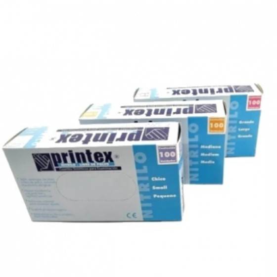 Guante Nitrilo X 100 Un Azul (Extra Grande)