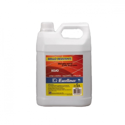 Eq/ Cera Brillo Resistente Rojo X 5 Lt