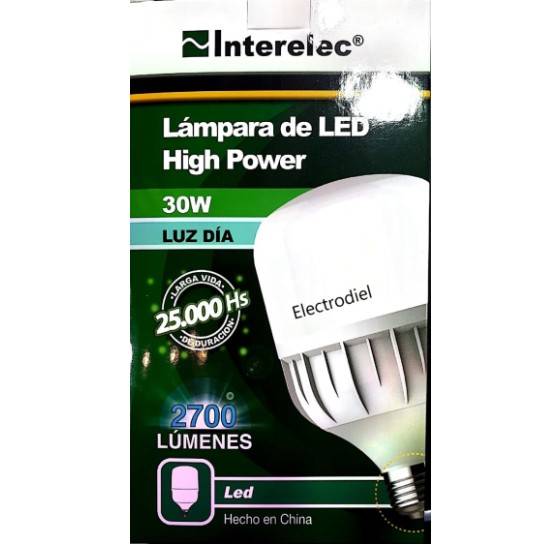 Lampara Interelec High Power Led 30 W (Plastico)