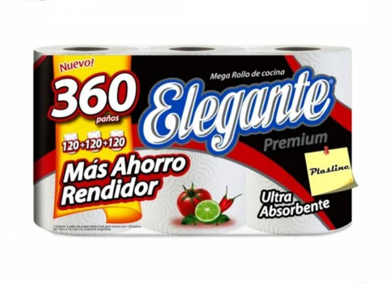 Rollo De Cocina Elegante 120 Hojas 4 X 3