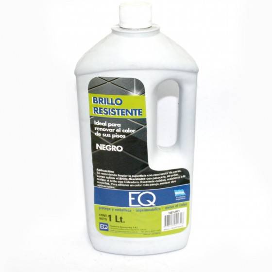 Eq/ Cera Brillo Resistente Negro X 1 Lt