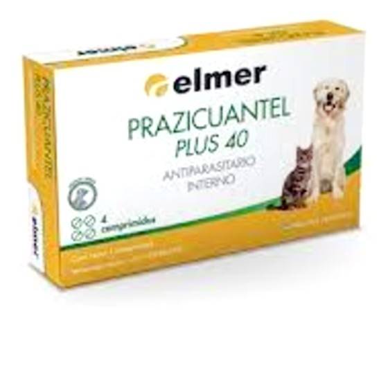 Elmer Antiparasitrio Interno X 4 Prazicuantel Plus