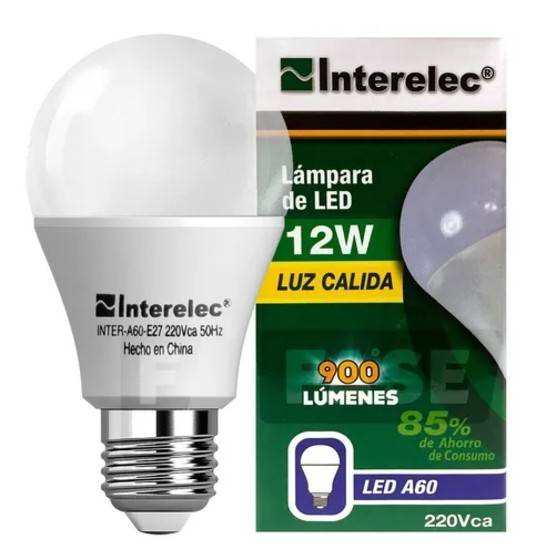 Lampara Interelec Led 12 W Calida