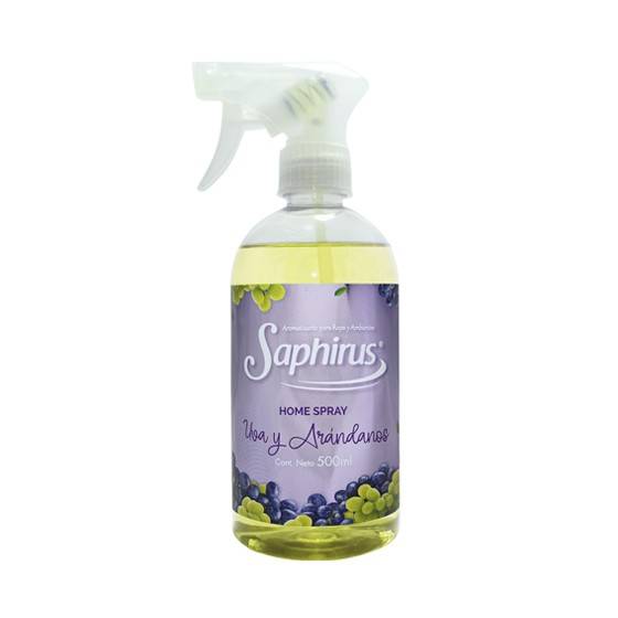 Textil Home Spray Saphirus 500 Ml Uva Y Arandanos