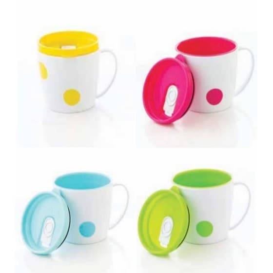 Taza Plastica Termica Con Tapa