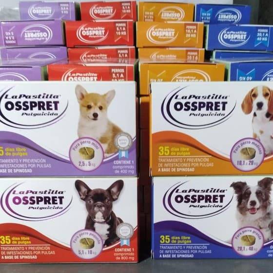 Tableta Masticable Osspret   5-10 Kg Pulguicida
