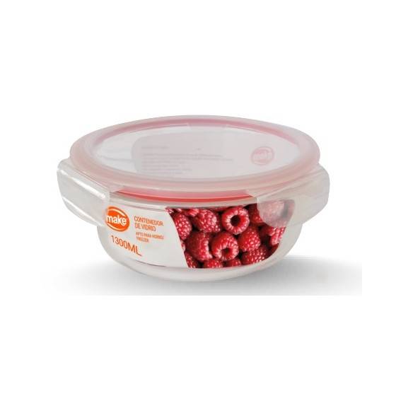 Contenedor De Vidrio Redondo 1300 Ml