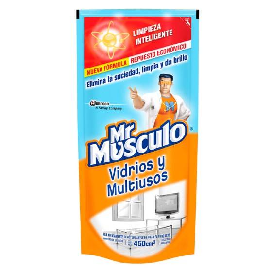 Mr Musculo Vidrios Y Multiuso Repuesto 450 Cc