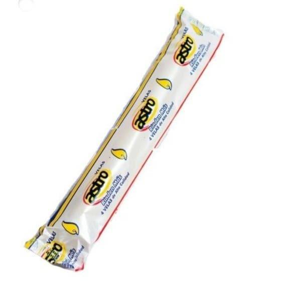 Vela Larga Blanca X 4 Astro
