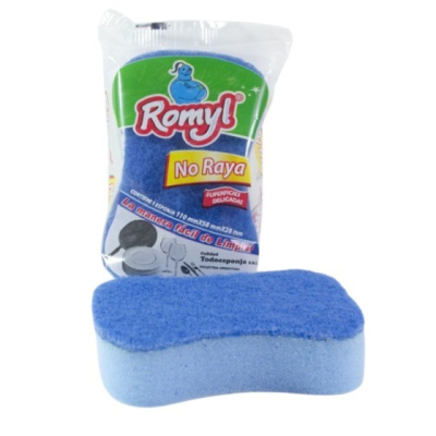 Fibra Esponja Azul No Raya