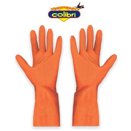 Guante Latex Colibri (Naranja) Mediano