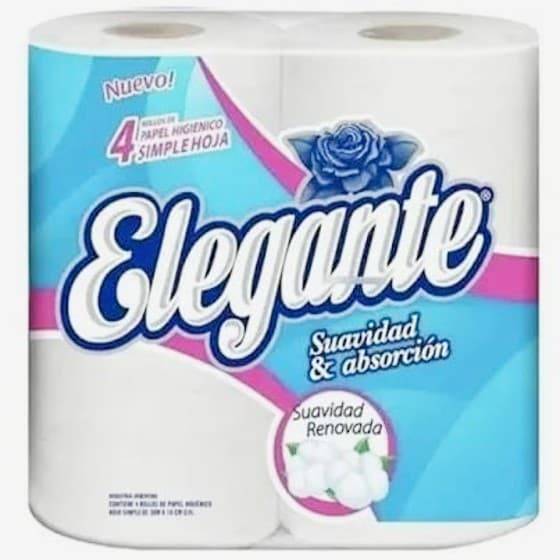 Papel Higienico Elegante   30 Mts 12 X 4