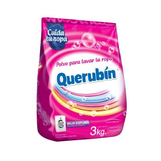 Jabon En Polvo 3 Kg Querubin Baja Espuma