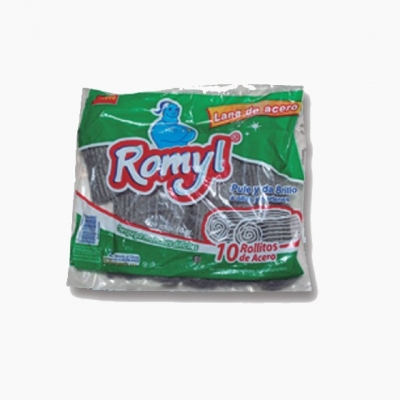 Lana De Acero Romyl X 10 Rollitos