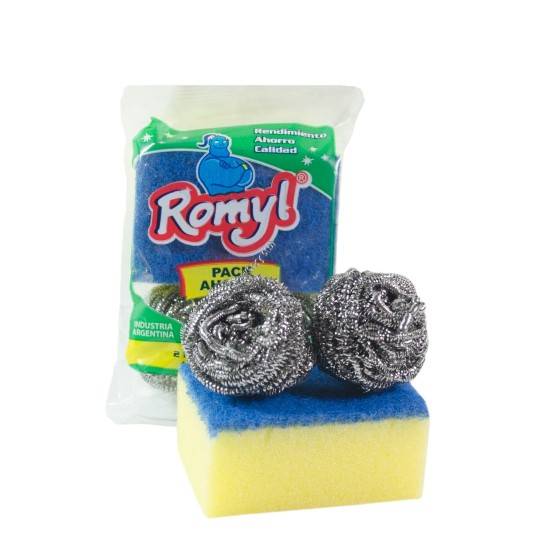 Pack Ahorro 2+1 Acero/ Fibra Romyl