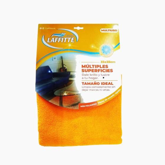Microfibra Hogar 35 X 35 (Naranja) Multiples Superficies