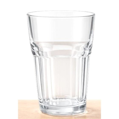Vaso De Vidrio Hexagonal 440 Ml 